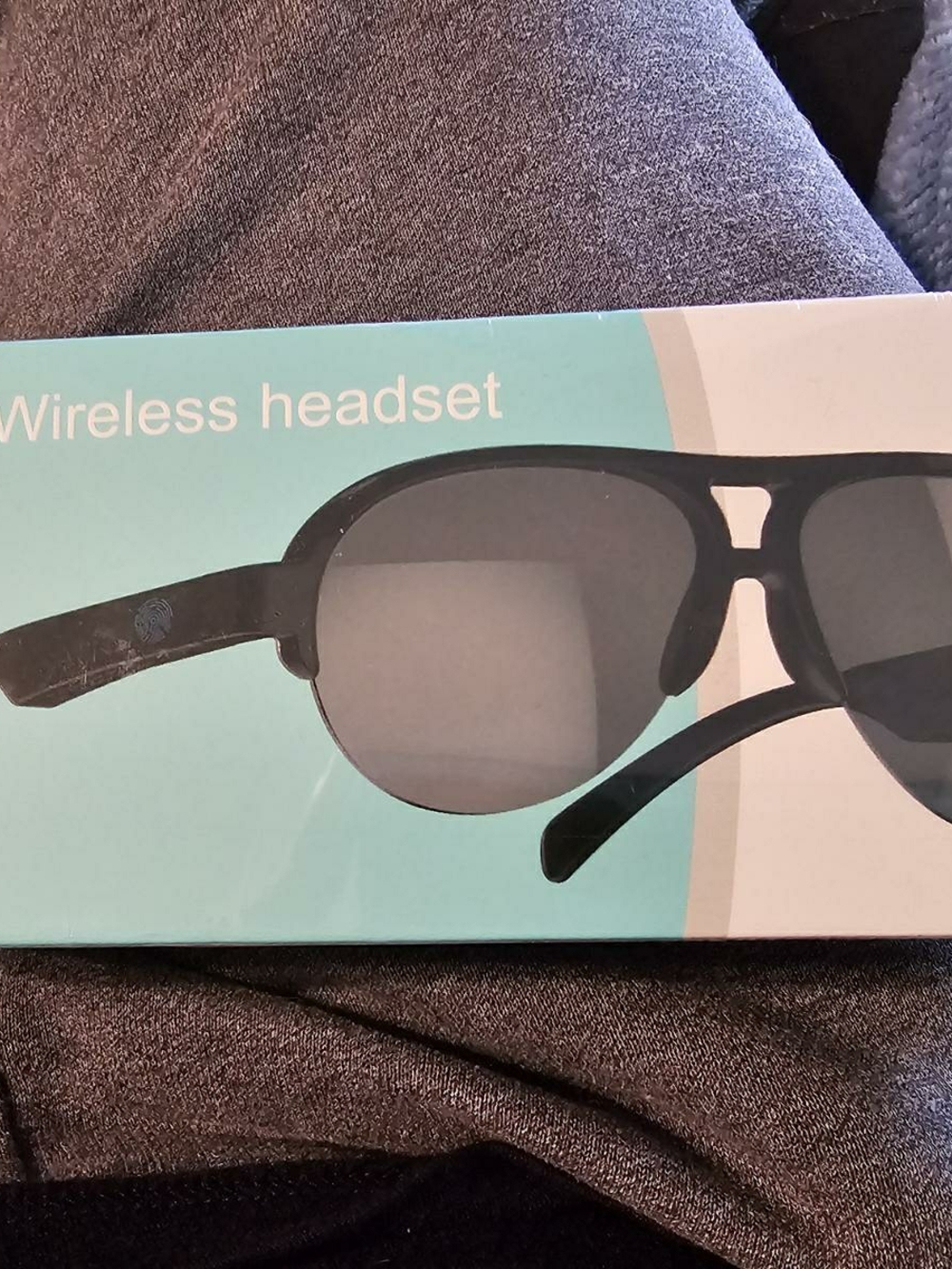 Wireless Black Sunglasses-Style Bluetooth Headset